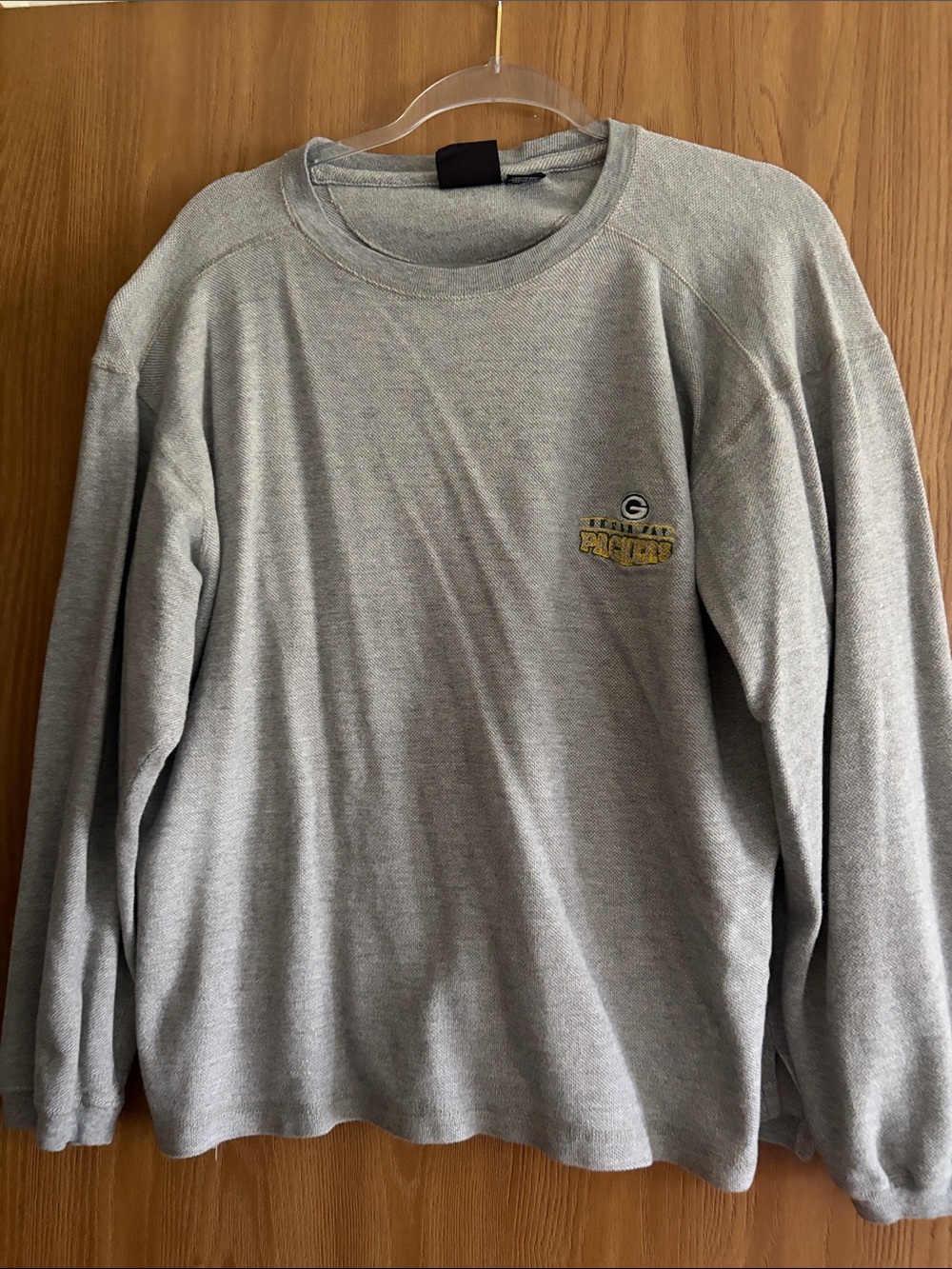 Gray Crewneck Sweatshirt with Green Bay Packers Logo